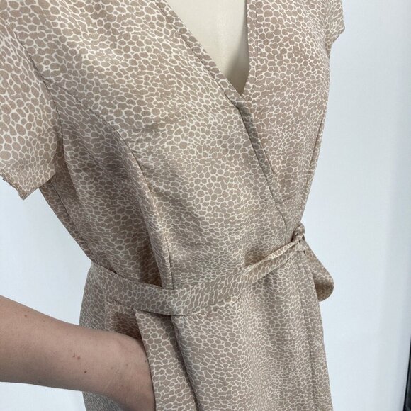 Rungolee Womens NWT Silk Wrap Dress Sz XXS Dainty Event Glam Party Animal Print - Picture 5 of 15